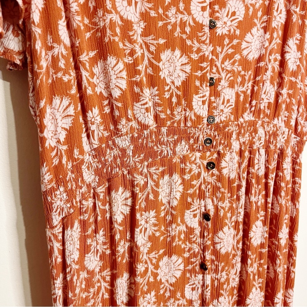 Ivy 90's Style Whimsigoth Bohiemian Button Front Maxi Dress. Size XL. - Picture 4 of 7